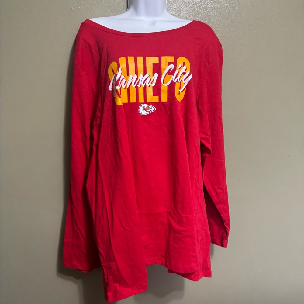 Fanatics Kansas City Chiefs Long Sleeve Tee, Size 2X, NWT